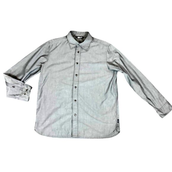 The North Face Men's Casual Button Down Shirt Sz L Slate Gray 243M - Picture 2 of 7